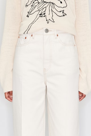Jeans wide legs - Ecru