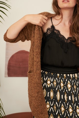 Gilet long - Marron