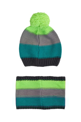 Muts met Pompon en Colsjaal - Groen
