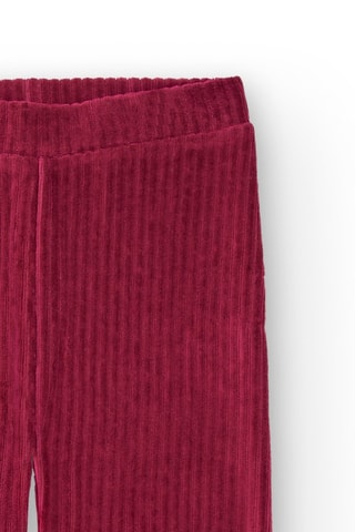 Velours Fleece Broek - Bordeauxrood