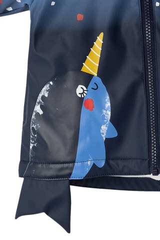 Regenjas met capuchon - Marineblauw