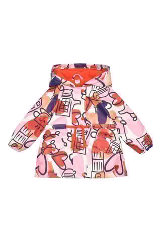 Regenjas met capuchon - Roze en Oranje