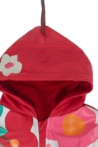 Regenjas met capuchon - Rood