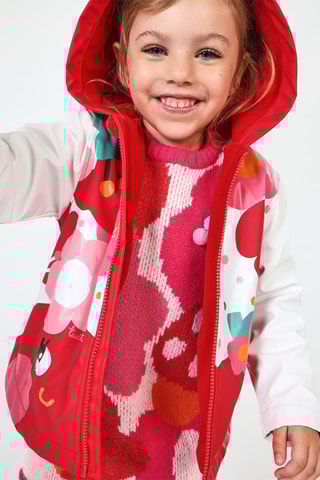 Regenjas met capuchon - Rood