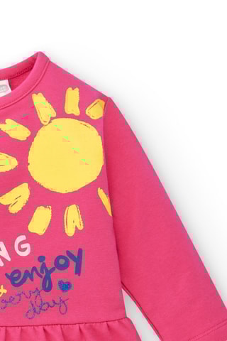 Fleece Jurk Run Sing Jump - Roze