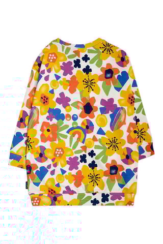 Fleece Jurk Park Life - Ecru en Geel