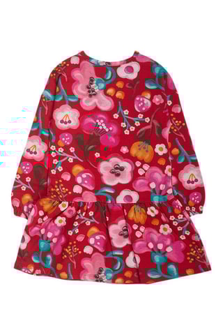 Fleece Jurk met Ruches - Rood