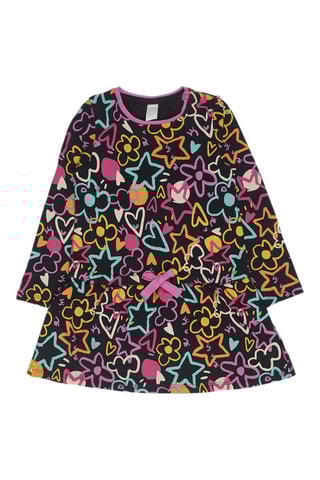 Fleece Jurk - Zwart
