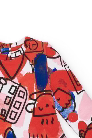 Fleece Jurk - Wit