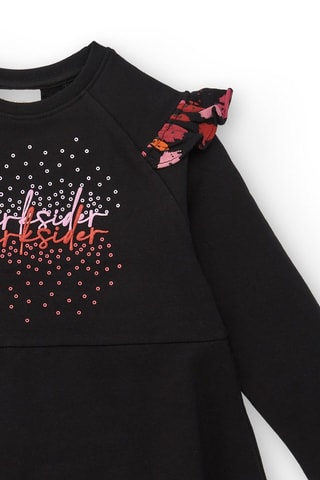 Fleece Jurk - Zwart