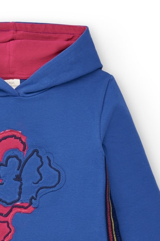 Fleece Sweaterjurk - Kobaltblauw