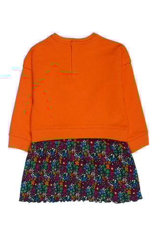 Jurk Trompe-l'œil - Oranje