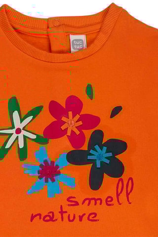 Jurk Trompe-l'œil - Oranje