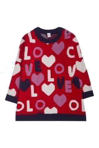 Trui-jurk - Rood