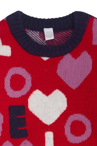 Trui-jurk - Rood