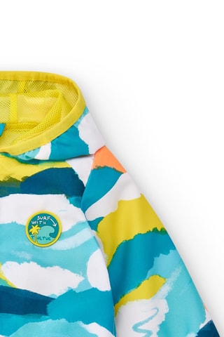 Windjack met Capuchon Laguna Beach - Zeegroen