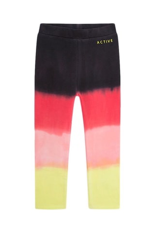 Legging met dip and dye motief- Poederroze