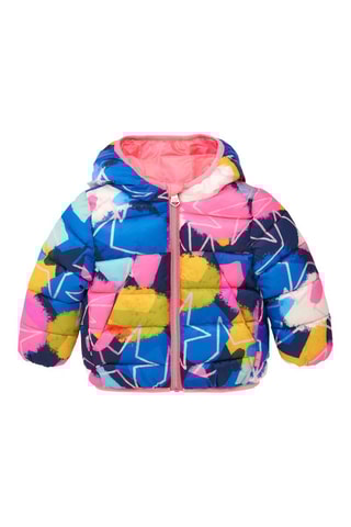 Gewatteerde Jas met Capuchon - Multicolor