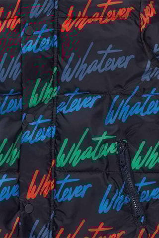Gewatteerde Jas met Capuchon - Marineblauw