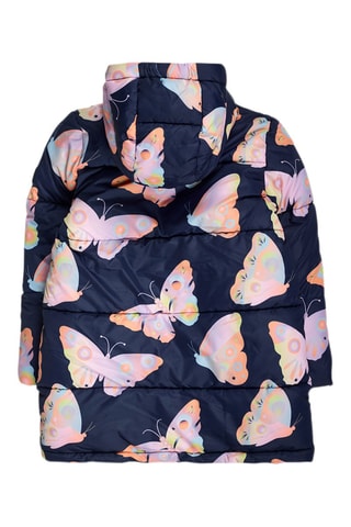 Gewatteerde Jas met Capuchon - Marineblauw