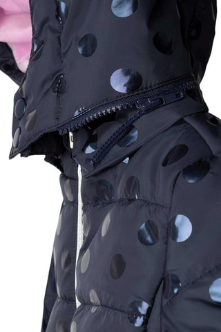 Gewatteerde Jas met Capuchon - Marineblauw
