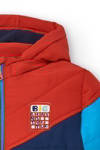 Gewatteerde Jas met Capuchon - Blauw