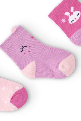 3 Paar Sokken - Roze