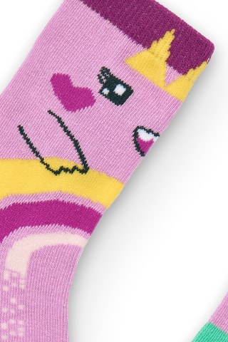 2 Paar Sokken - Fuchsia