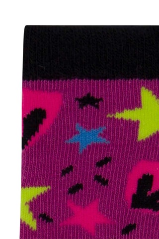 2 Paar Sokken - Roze en Paars