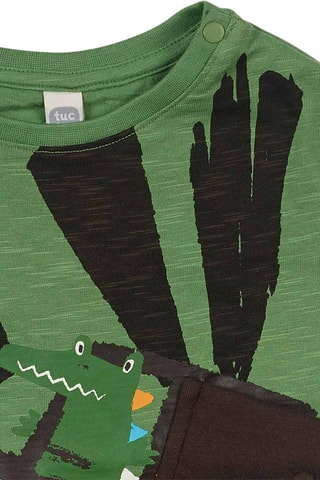 T-shirt - Gemêleerd Groen