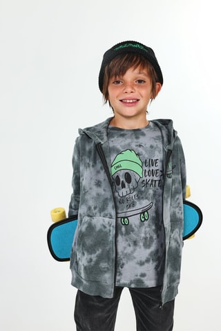 T-shirt Tie and Dye - Grijs