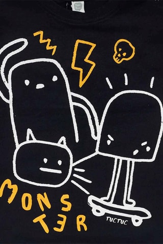 T-shirt Big Hugs - Zwart