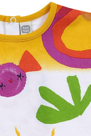 T-shirt Park Life - Geel en Ecru