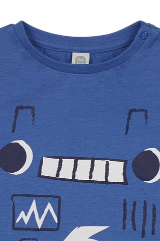 T-shirt Robot Maker - Marineblauw