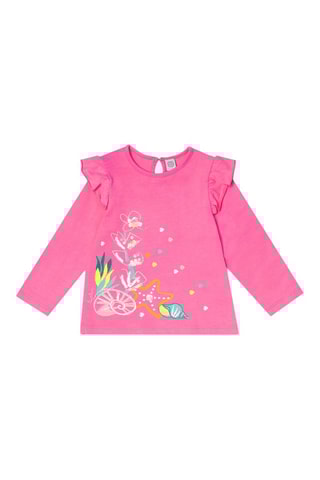 T-shirt Seashell - Roze