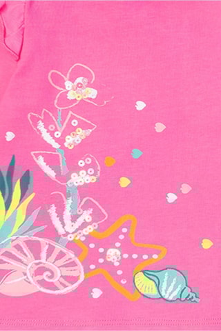 T-shirt Seashell - Roze