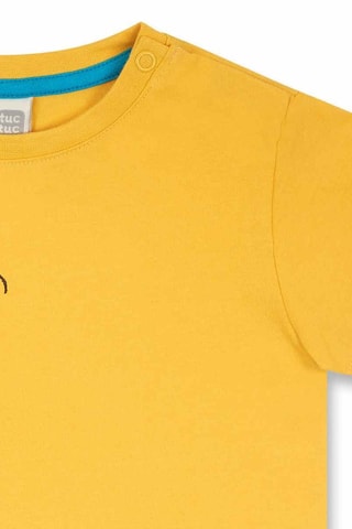 T-shirt Hip Hip Hooray! - Geel