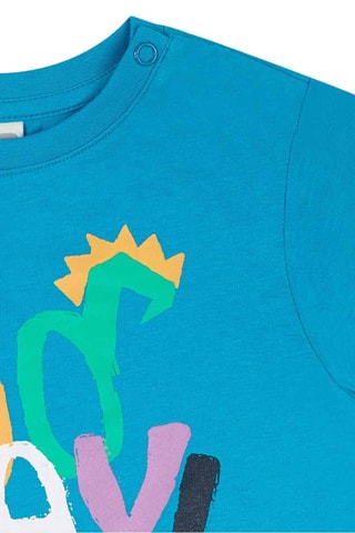 T-shirt Hip Hip Hooray! - Kobaltblauw