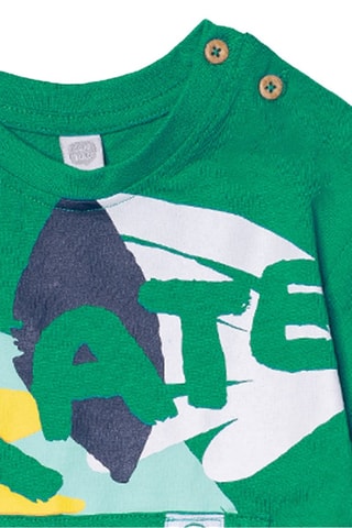 T-shirt Treasure Island - Groen