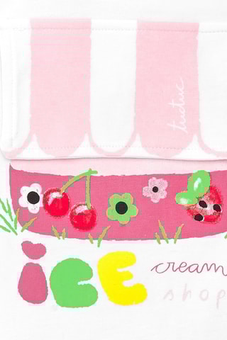 T-shirt Creamy ice - Wit