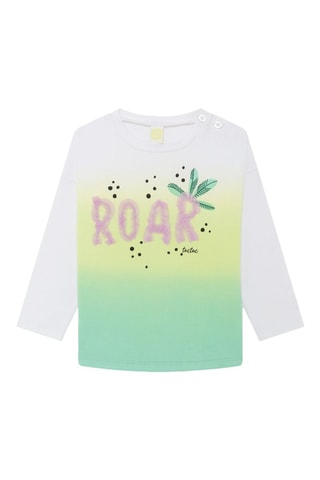 T-shirt Dip and Dye In The Jungle - Lichtgroen