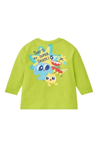 T-shirt Run Sing Jump - Limoengroen