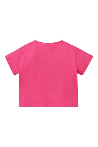 T-shirt Run Sing Jump - Roze