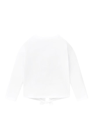 Geknoopt T-shirt Acid Bloom - Wit