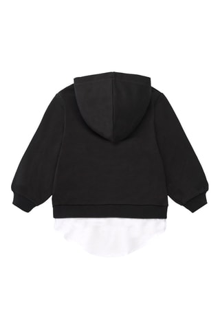 Sweater met trompe-l’œil - Zwart