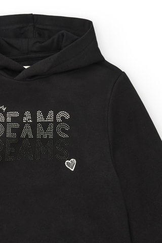 Sweater met trompe-l’œil - Zwart