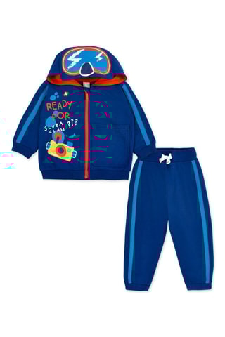 Sweater met Capuchon en Joggingbroek Salty Air - Marineblauw