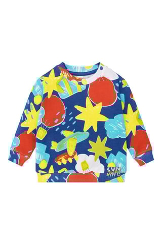 Sweater Run Sing Jump - Kobaltblauw