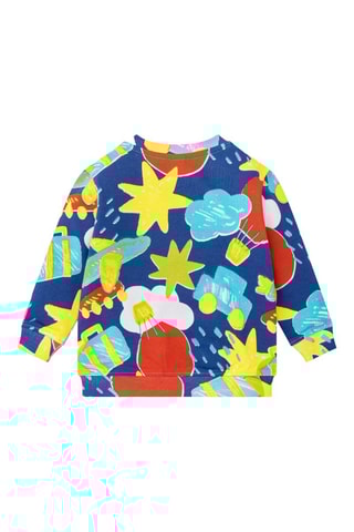 Sweater Run Sing Jump - Kobaltblauw