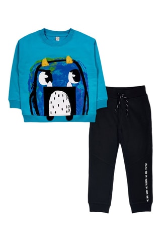 Sweater en Joggingbroek - Blauw en Zwart